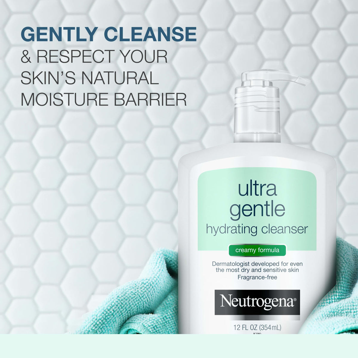 Neutrogena Ultra Gentle Hydrating Facial Cleanser, Non-Foaming Face Wash for Sensitive Skin, Gently Cleanses Face Without Over Drying, Oil, Soap Beauty & Personal Care Neutrogena