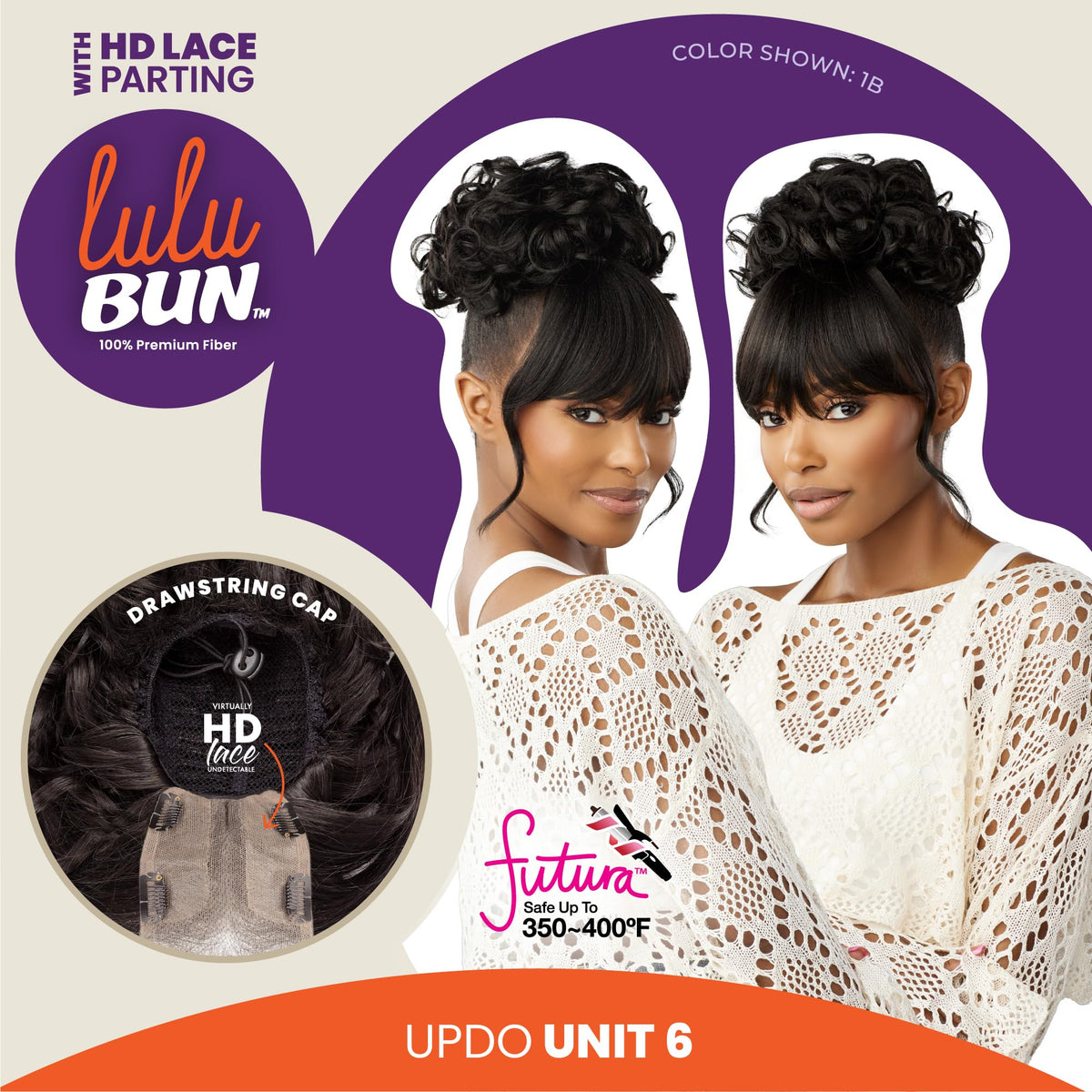 Sensationnel Lulu Bun Updo Hairextensions-Unit 6,2 DARKBROWN