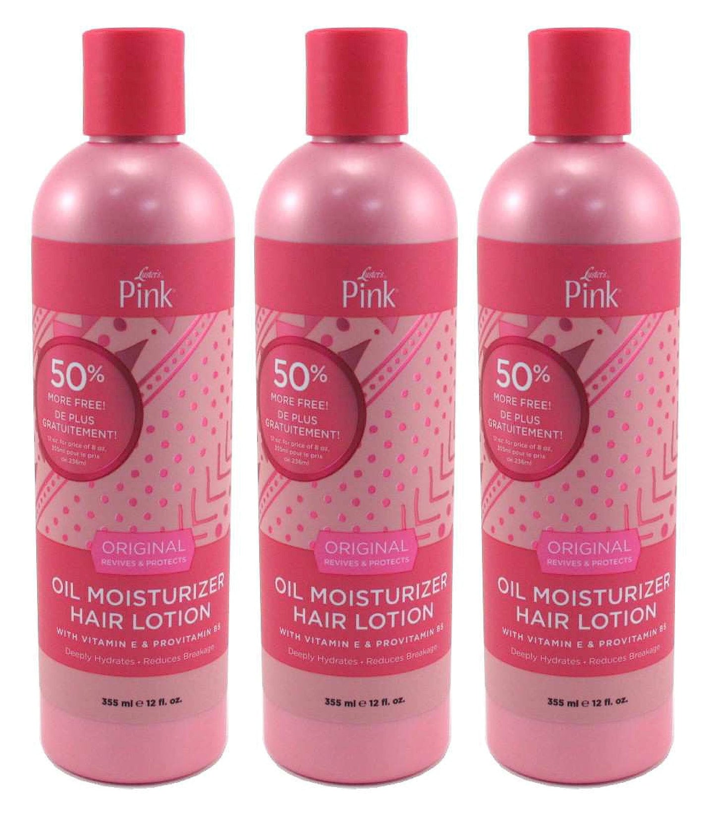 Lusters Pink Lotion Original 12 Ounce Bonus Original (Pack of 3) Beauty & Personal Care Luster's