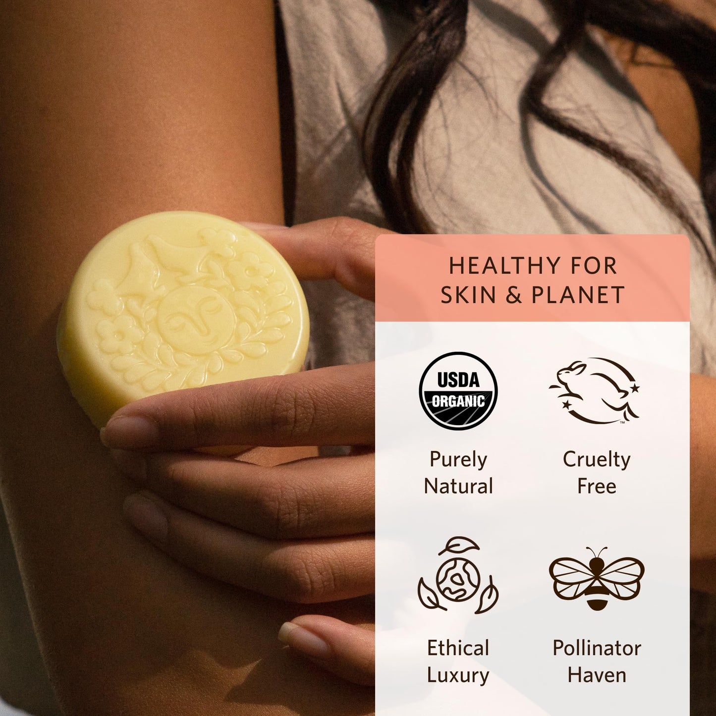 Moon Valley Organics Herbal Lotion Bar in Bergamot Geranium, Moon Melt Bar, Calendula and Comfrey, Beeswax, Heal and Restore Chapped Skin, Soothing Beauty & Personal Care Moon Valley Organics
