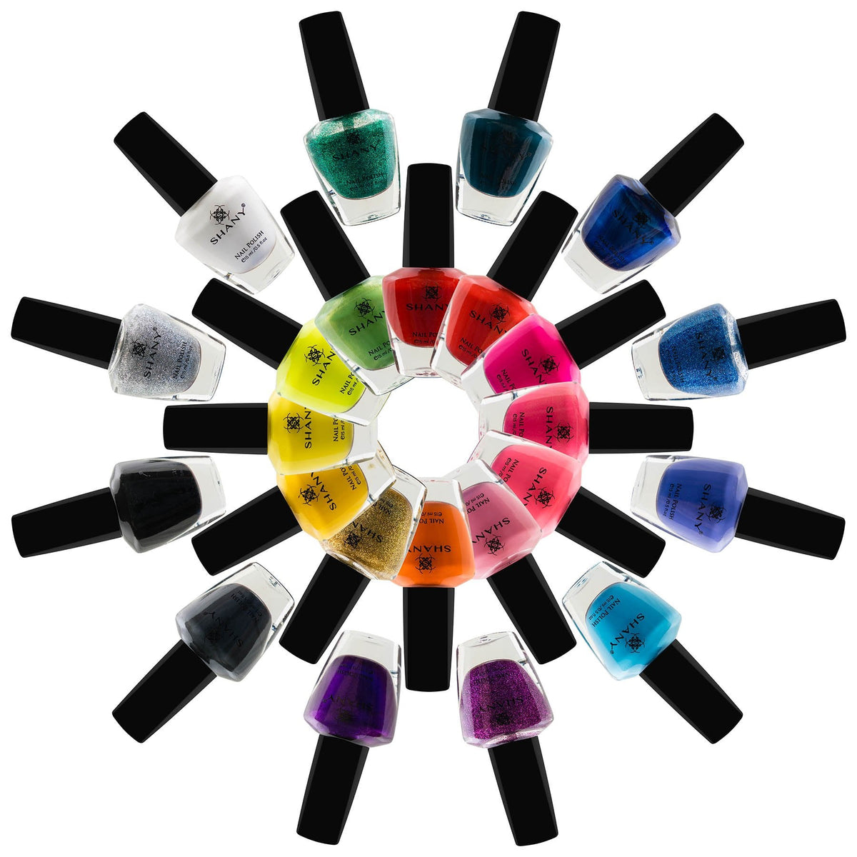 SHANY Cosmopolitan DIY Nail Polish set - Nail Lacquer Quick Dry, Full Size, Vibrant, Colorful, Trendy, Glitter, Glossy, Metallic, Matte Nail Art Nail Beauty & Personal Care SHANY