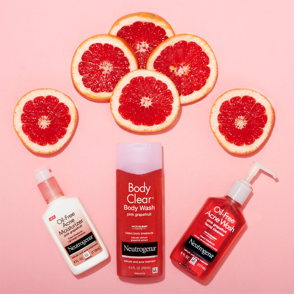 Neutrogena Body Clear Acne Treatment Body Wash with 2% Salicylic Acid Acne Medicine to Prevent Body Breakouts,Pink Grapefruit Shower Gel Beauty & Personal Care Neutrogena
