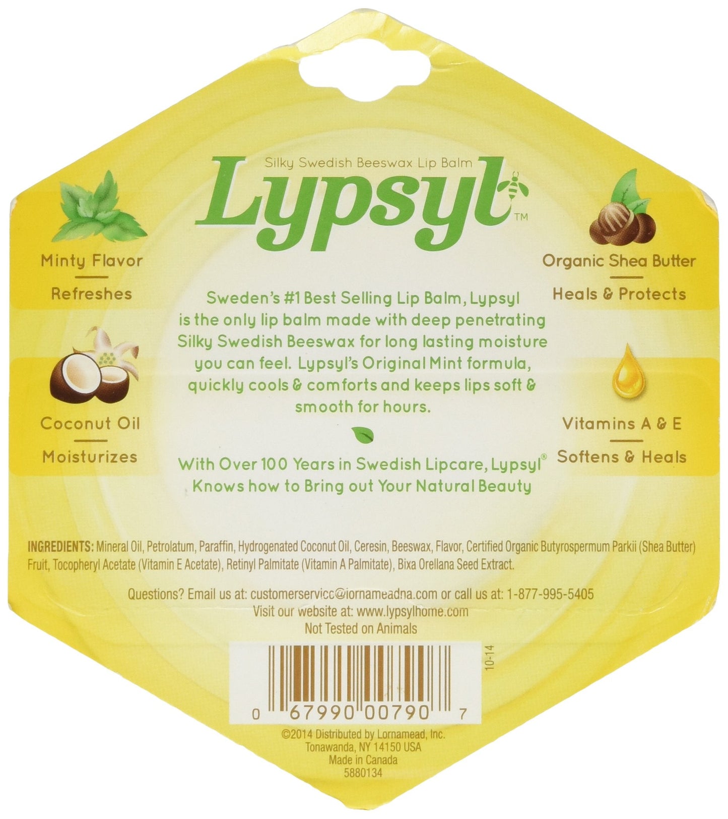 LypSyl LypMoisturizer, Orginal Mint, 0.1 oz. Beauty & Personal Care Lypsyl