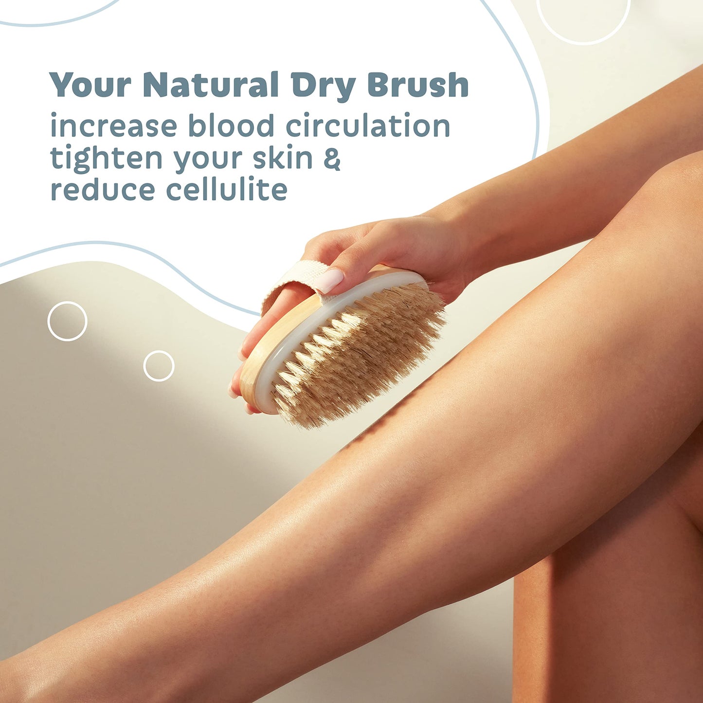Lilienfeldt Shower Brush Set - Eco-Friendly Back Brush Long Handle for Shower - Bath Massage Brush - Back Lotion Applicator Body Brush Long Handled Beauty and Personal Care Lilienfeldt