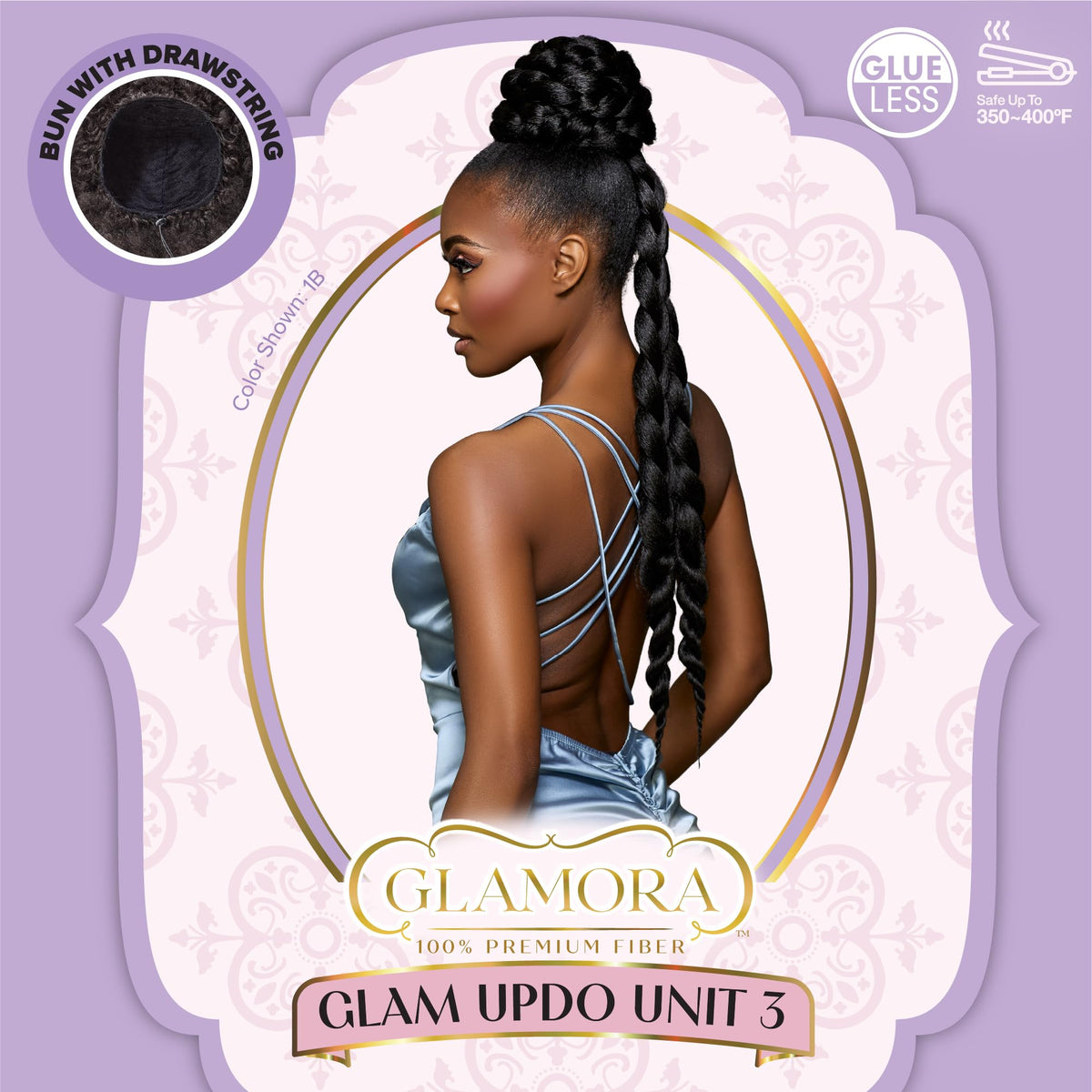 Sensationnel Glamora Glam Updo-Unit 3,1 JETBLACK