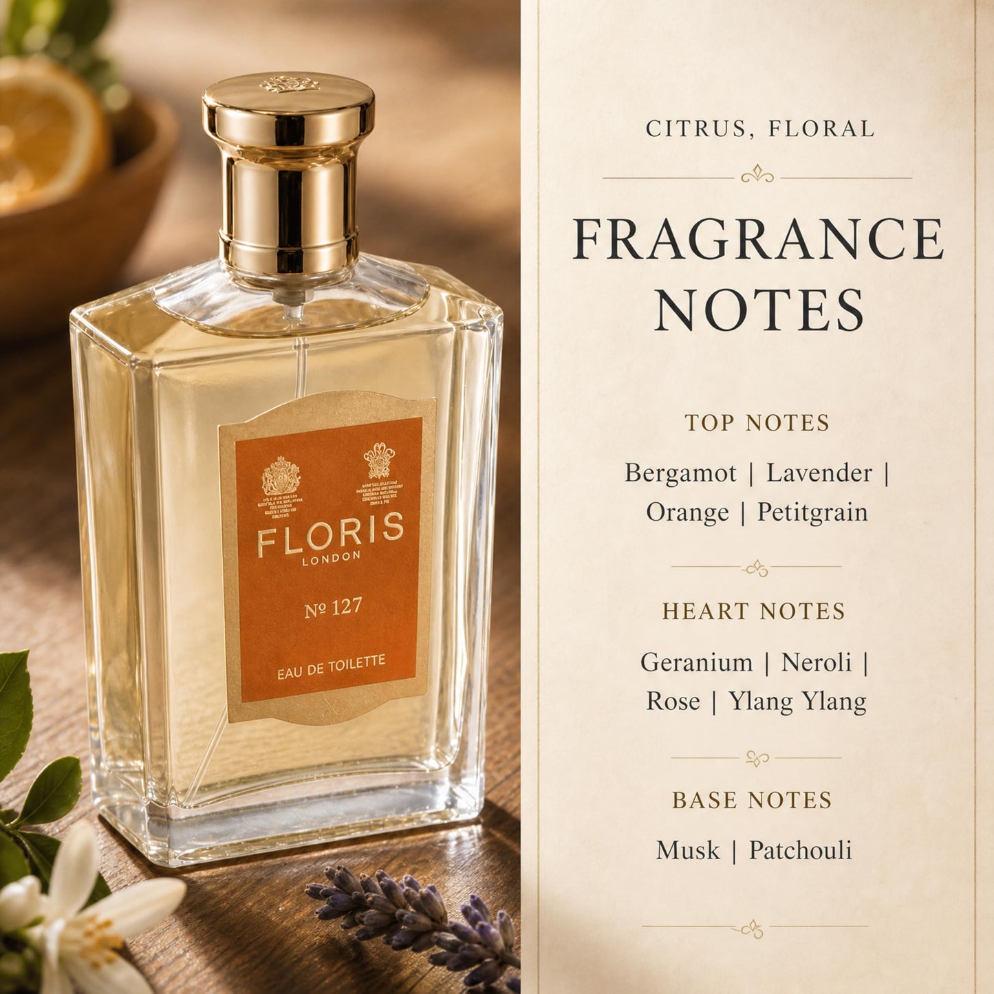 Floris London Special No.127 Perfume Eau de Toilette, 3.4 Fl Oz Beauty & Personal Care Floris