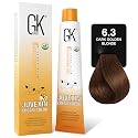GK HAIR Global Keratin Professional Hair Color Cream Tube (3.4 Fl Oz/100ml) Nourishing & Cleansing Colors for Styling High Performance Long Lasting Beauty & Personal Care GK HAIR