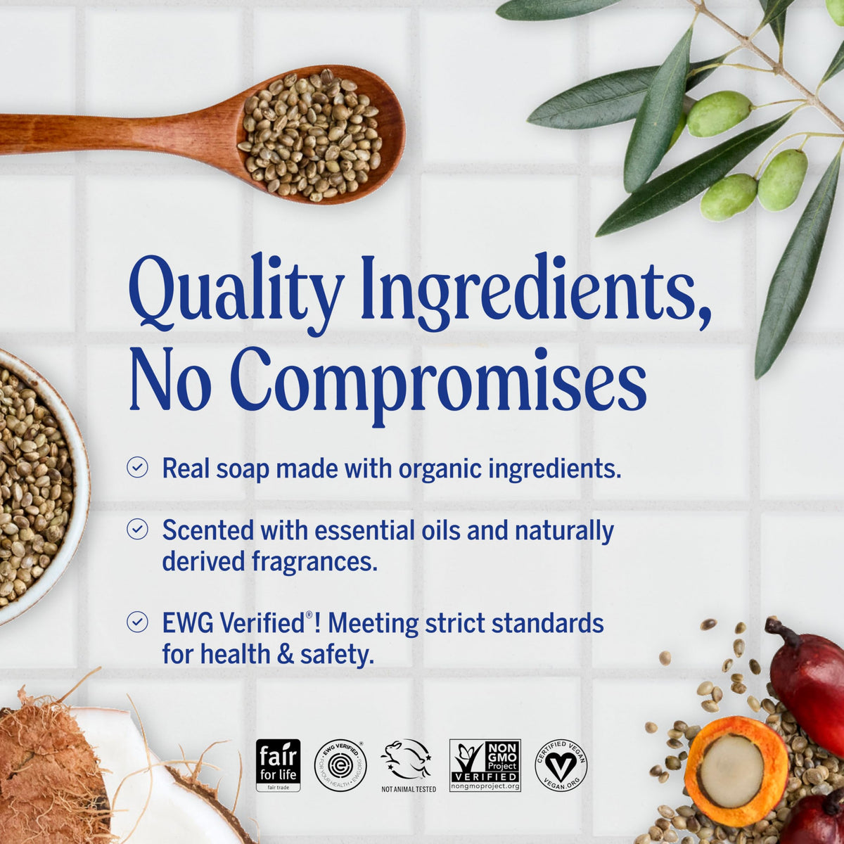 Dr. Bronner's Pure-Castile Liquid Soap Refill - Made with Regenerative Organic Certified Oils, 86% Less Plastic - 18-in-1 Uses, For Face, Body Wash Beauty & Personal Care Dr. Bronner's