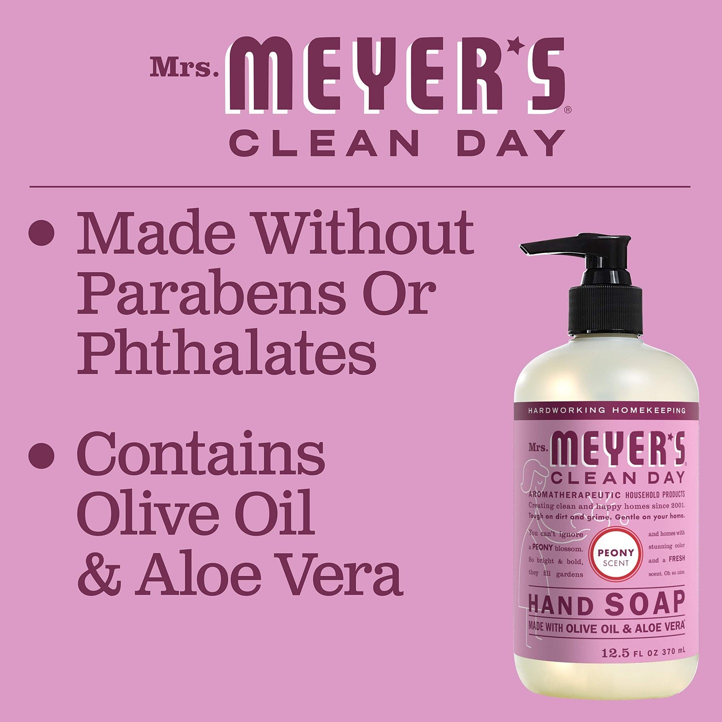 Mrs. MEYER'S CLEAN DAY Limited Edition Hand Soap Bundle (Lilac and Peony) Beauty & Personal Care Mrs. MEYER'S