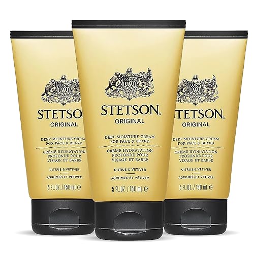 SCENT BEAUTY STETSON Personal Care Deep Clean Face & Beard Wash Men's Face Wash & Clarifying Soap - 5 oz - 3 Pack - Original Beauty & Personal Care SCENT BEAUTY