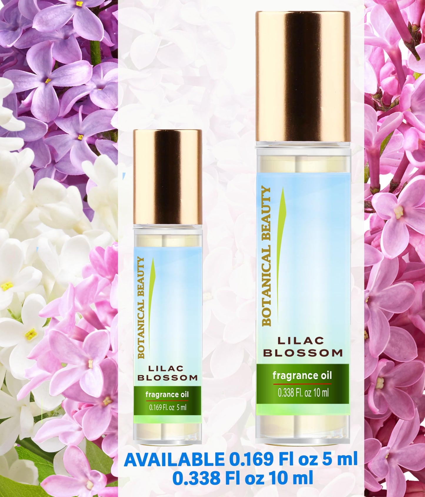 Botanical Beauty LILAC BLOSSOM FRAGRANCE OIL ROLL-ON 0.169 Fl. oz 5 ml Rollerball Perfume, Alcohol-Free, Long Lasting Beauty & Personal Care Botanical Beauty