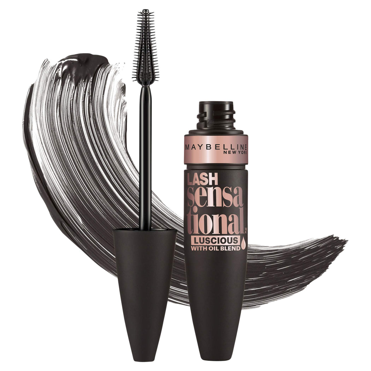 Maybelline New York Lash Sensational Luscious Washable Mascara, Blackest Black, 0.32 fl. oz.