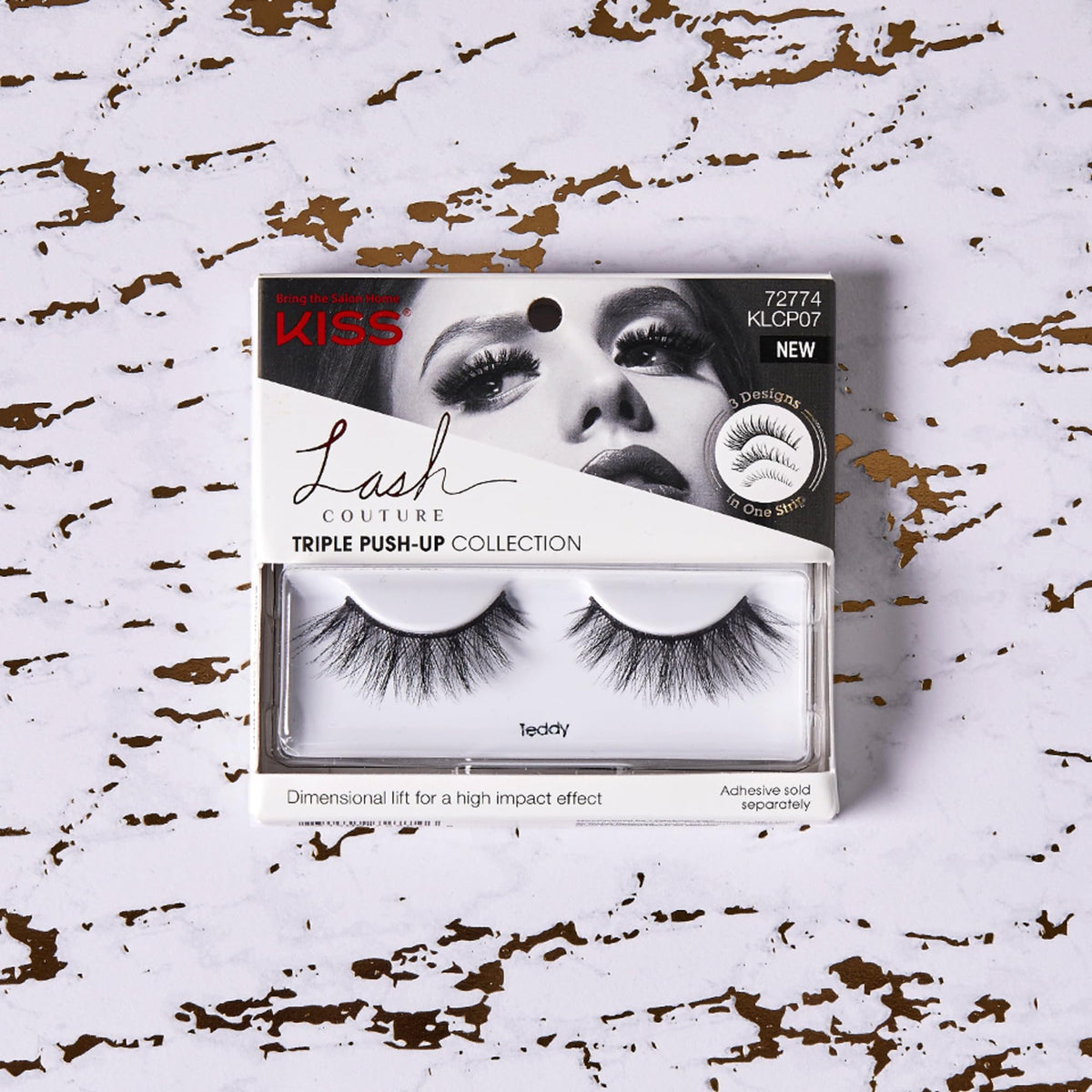Kiss Lash Couture Triple Push- Up Teddy (Pack of 3) Beauty & Personal Care KISS