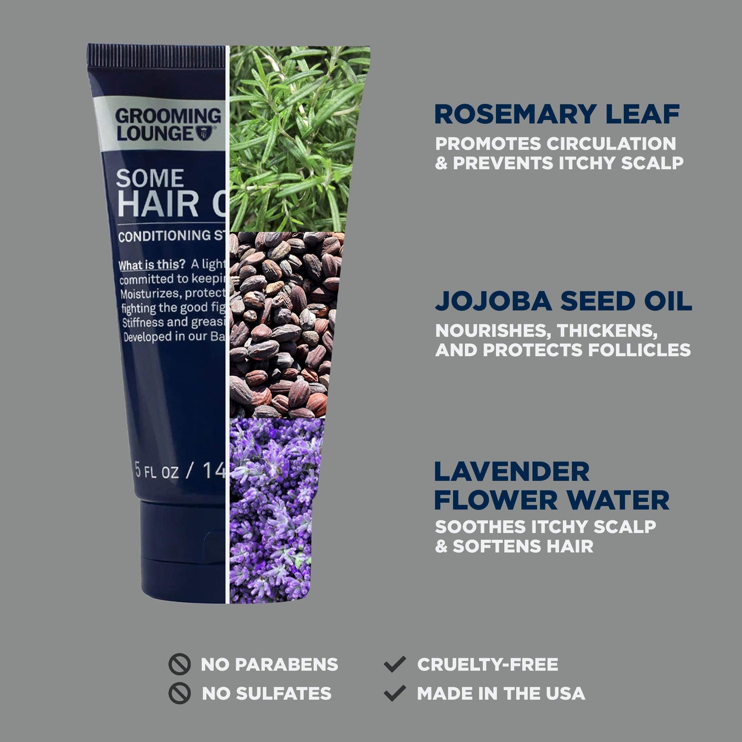 Grooming Lounge Some Hair Cream - Sculpting, Low Shine, Flexible Styling Cream for Men - Moisturizing, Conditioning, and Texturizing with Firm, Strong Beauty & Personal Care Grooming Lounge