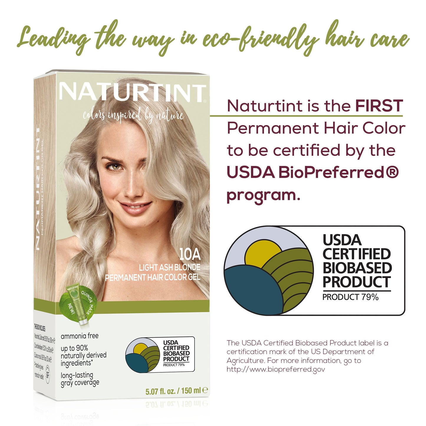Naturtint 10A Light Ash Blonde Permanent Hair Color (Pack of 1), Ammonia Free, Vegan, Cruelty Free, up to 100% Gray Coverage, Long Lasting Results Beauty & Personal Care Naturtint