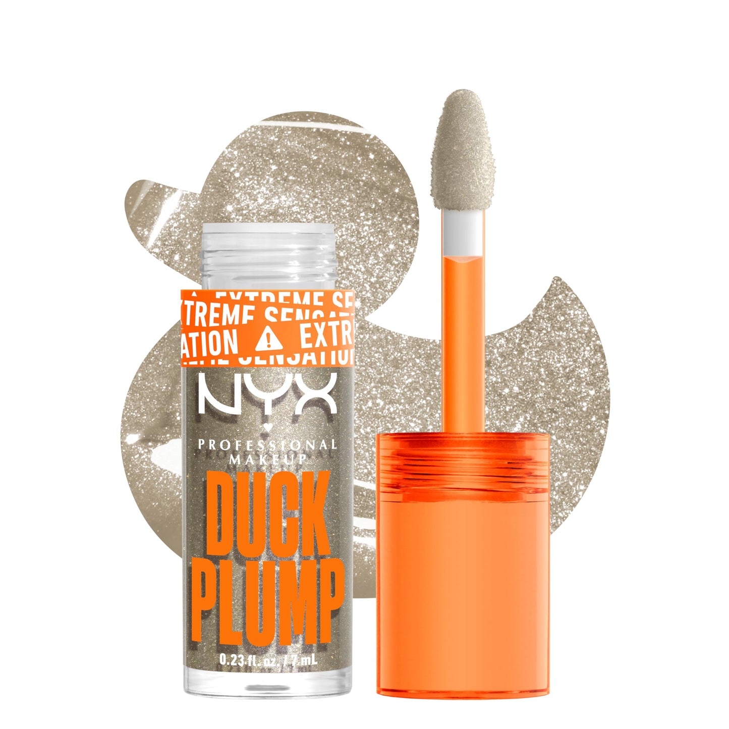 NYX PROFESSIONAL MAKEUP Duck Plump High Pigment Lip Gloss, Lip Plumper Gloss with Spicy Ginger - Quazy Silver Beauty & Personal Care NYX PROFESSIONAL MAKEUP