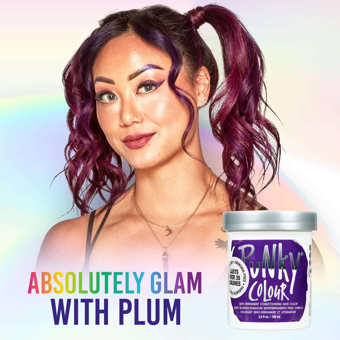 Punky Plum Semi Permanent Hair Color - Vegan & Cruelty-Free Conditioning Hair Dye, Lasts Up to 35 Washes, 3.5 fl oz Beauty & Personal Care Punky