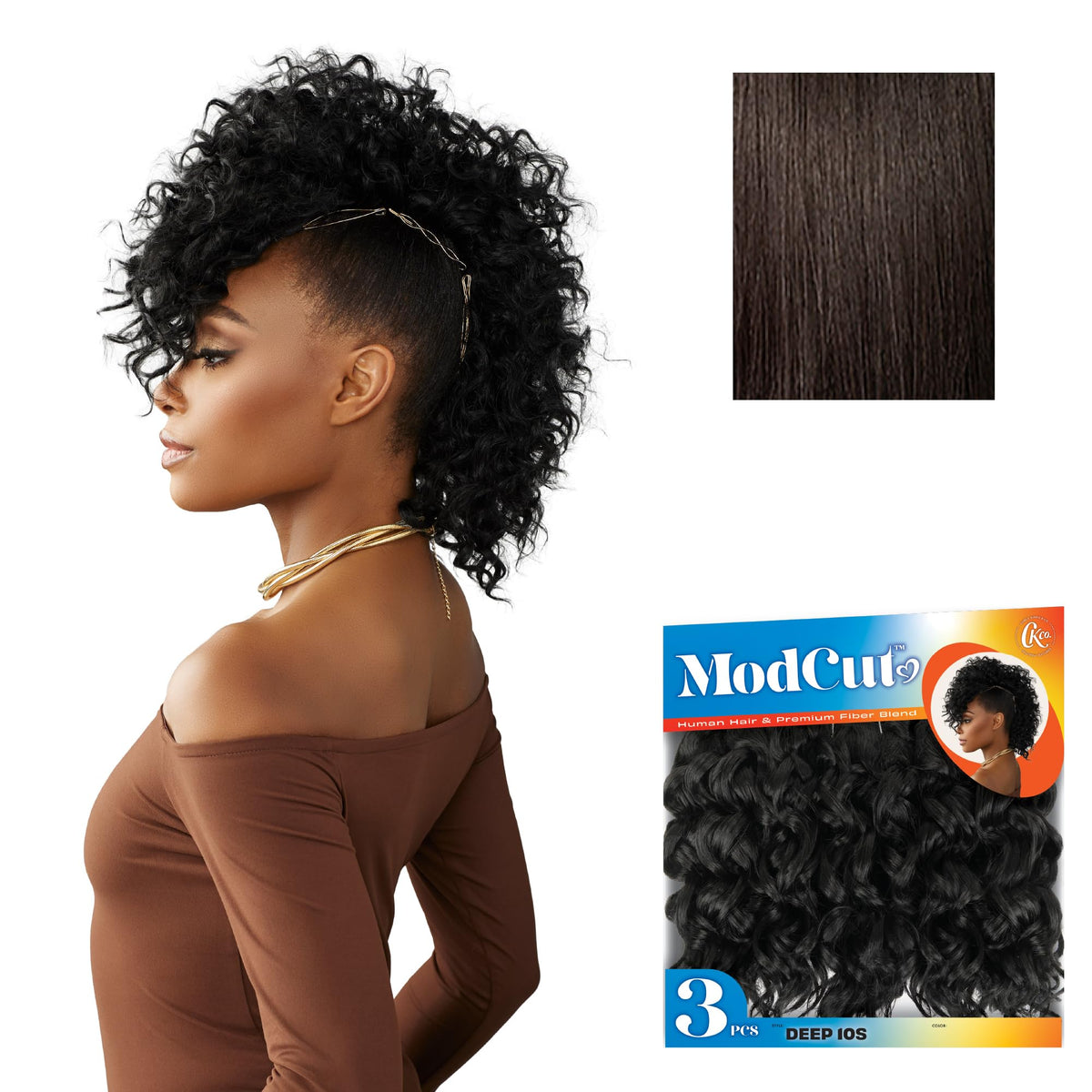 Sensationnel Curls Kinksandco ModCut 3pcs Bundles -Deep 10S,