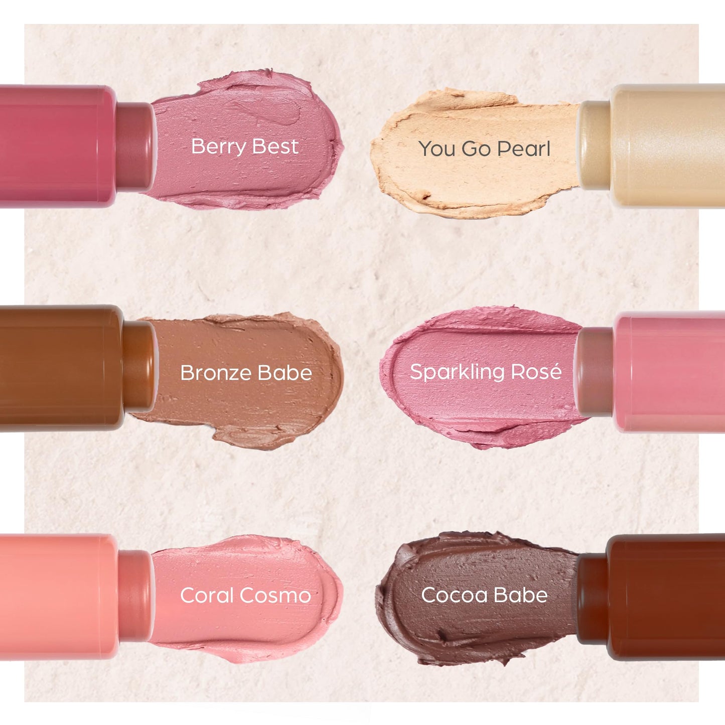 PÜR MINERALS Silky Tint Creamy Multitasking Blush Stick with Peptides, Sparkling Rose - Blush Stick with Natural, Healthy-Looking Glow & Ultra-Creamy Beauty & Personal Care PÜR MINERALS