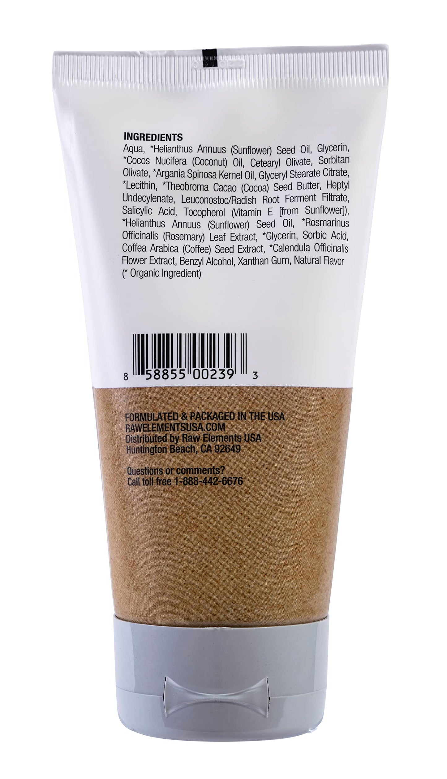 Raw Elements Daily Moisturizing Lotion Coco Lime - Organic Non Toxic Body Lotion, Cocoa Butter, Vitamin E, Reef-Safe, Water Resistant, Bio-Resin Tube Beauty & Personal Care Raw Elements