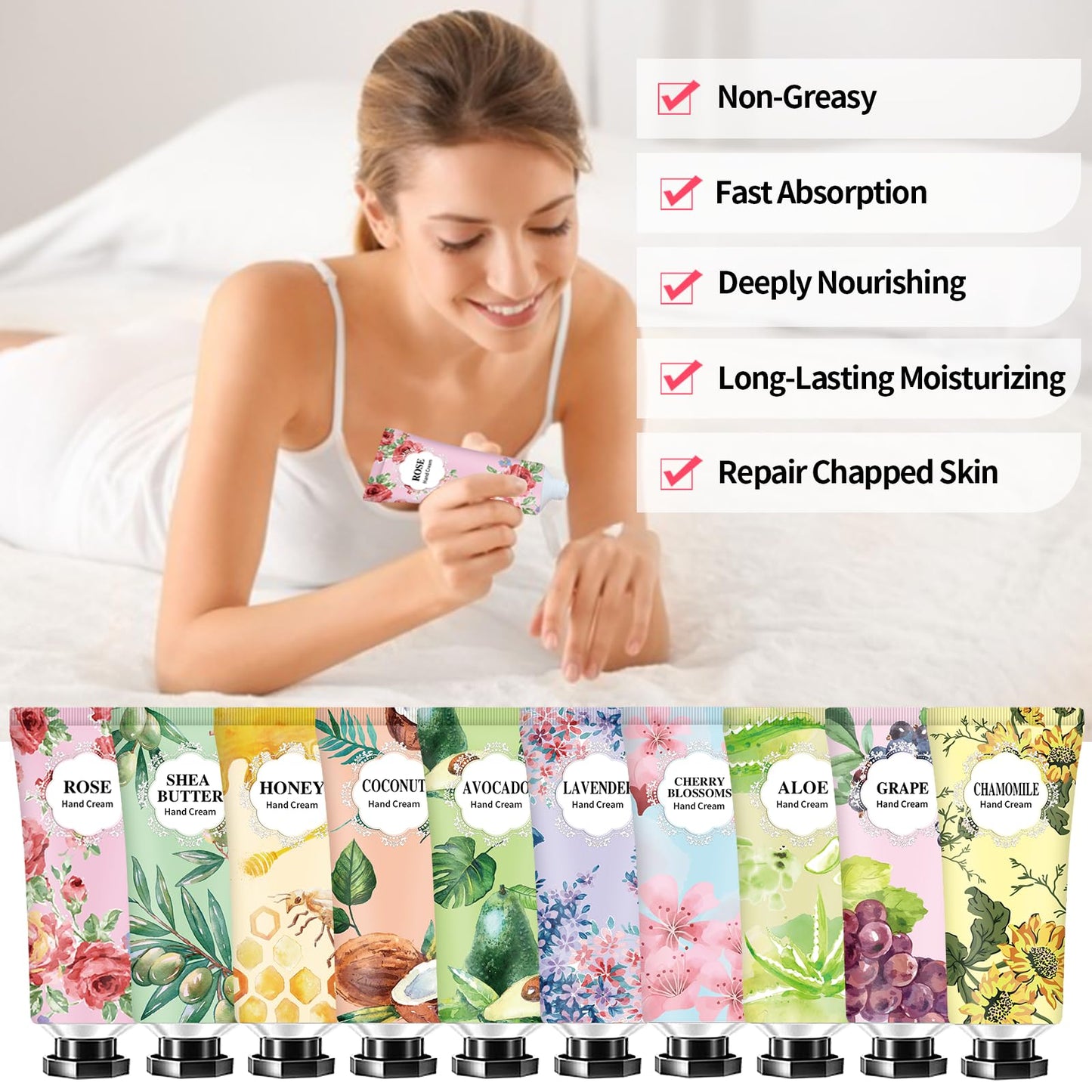 38 Pack Bulk Hand Cream Gifts,Stocking Stuffers for Women,Christmas Gifts for Teen Girls,Gifts for Women Teacher Appreciation Gifts ,Natural Plant Beauty & Personal Care DBEAUTYM