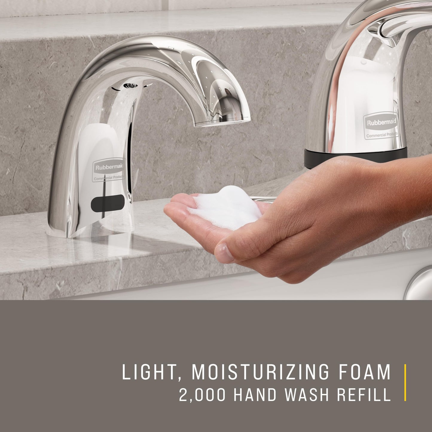 Rubbermaid Commercial Products OneShot Moisturizing Foam Hand Soap Refill, 1600mL, Green Seal Certified, Compatible with RCP's Touchless OneShot Foam Beauty & Personal Care Rubbermaid Commercial Products