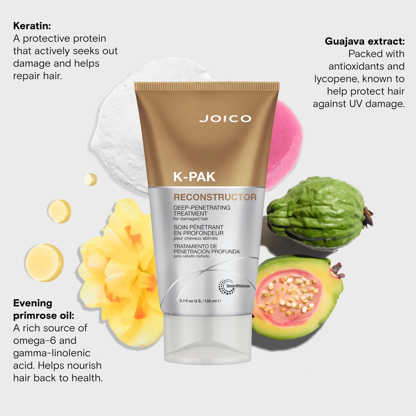 Joico K-PAK Reconstructor Deep-Penetrating Treatment | For Damaged Hair | Repair & Strengthen Strands | Rebuild & Fortify Damaged Hair | Improve Beauty & Personal Care Joico