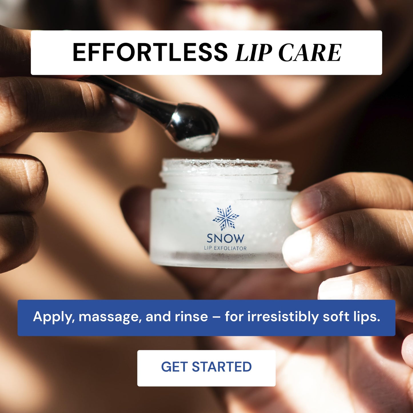 SNOW Lip Scrub Exfoliator - Sugar Scrub for Dry, Cracked Lips with Jojoba Oil, Lavender & Mint For Smooth, Fresh Lips - Treatment with Refreshing Beauty and Personal Care SNOW