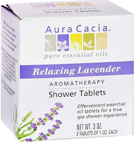Aura Cacia Aromatherapy Shower Tablets, Relaxing Lavender 3 ea (Pack of 12) Beauty & Personal Care Aura Cacia