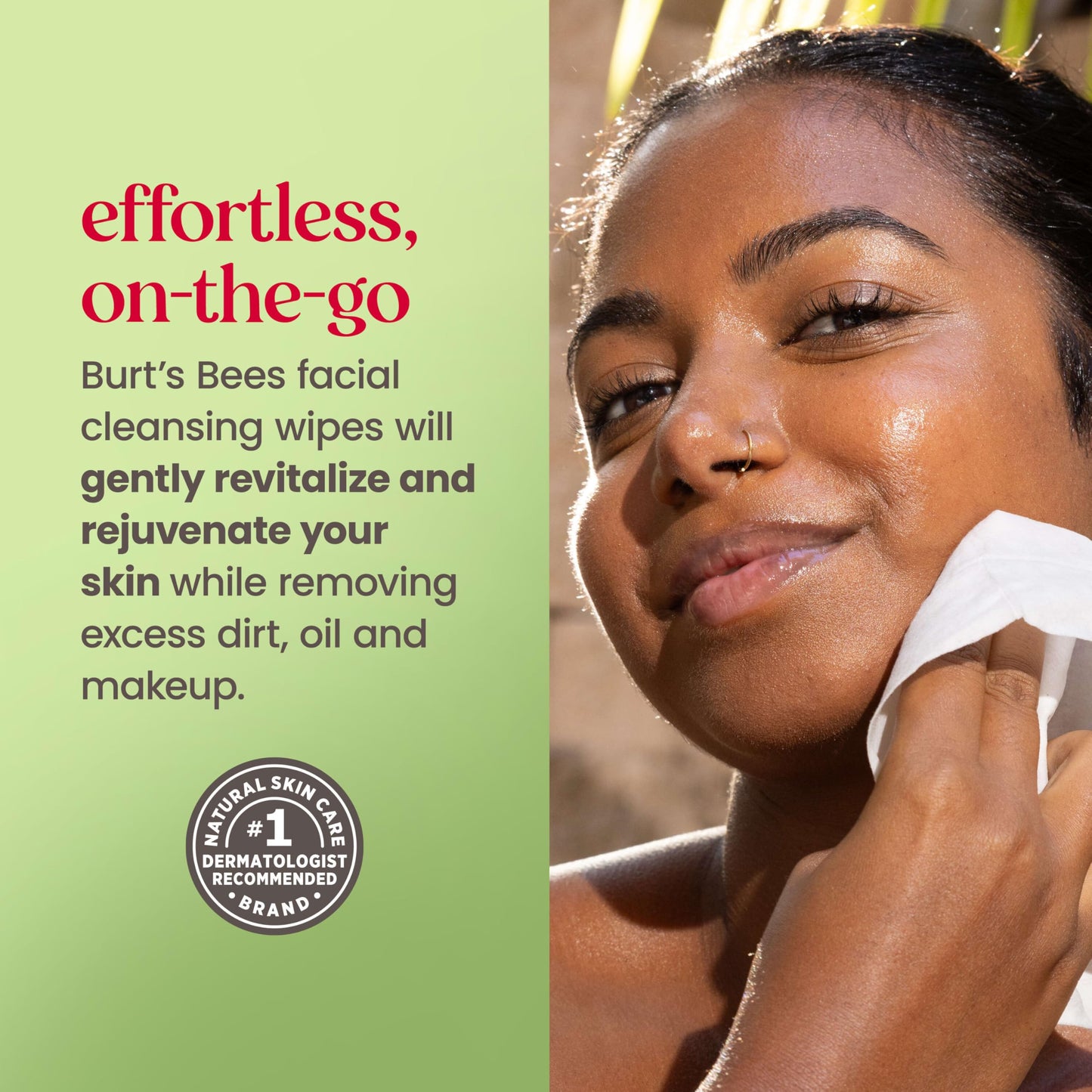 Burt’s Bees Soothing, Fragrance Free Facial Towelettes for Sensitive Skin, Aloe Vera, 100% Plant Based Cloths; 99% Natural Origin; Removes Makeup Beauty & Personal Care Burt's Bees