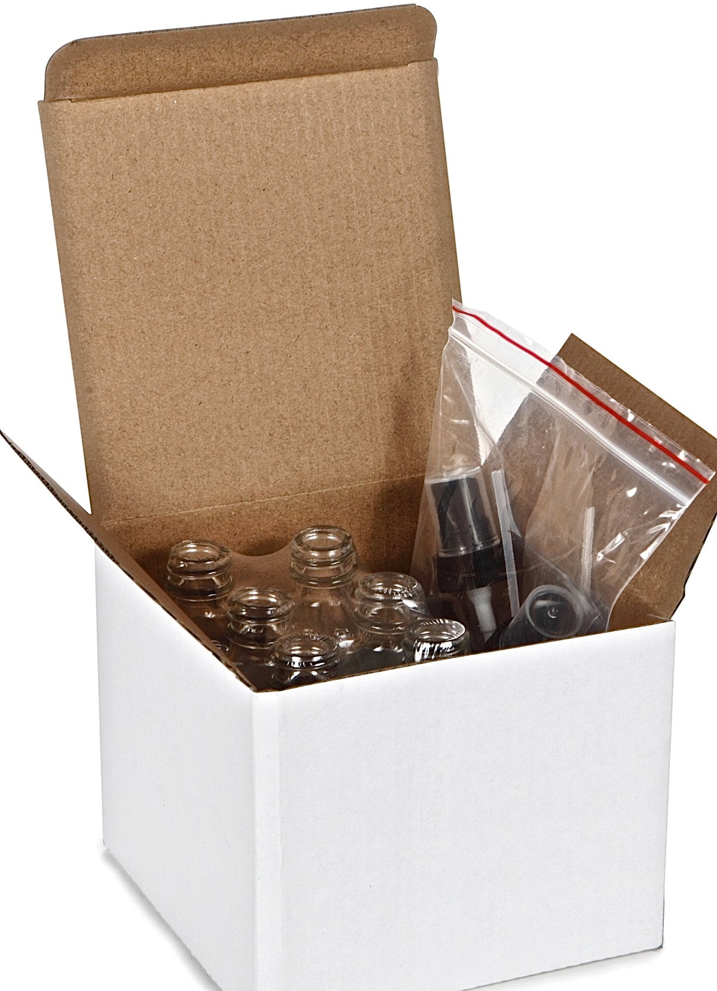 Vivaplex, 6, Clear, 2 oz Glass Bottles, with Black Fine Mist Sprayers Beauty & Personal Care Vivaplex