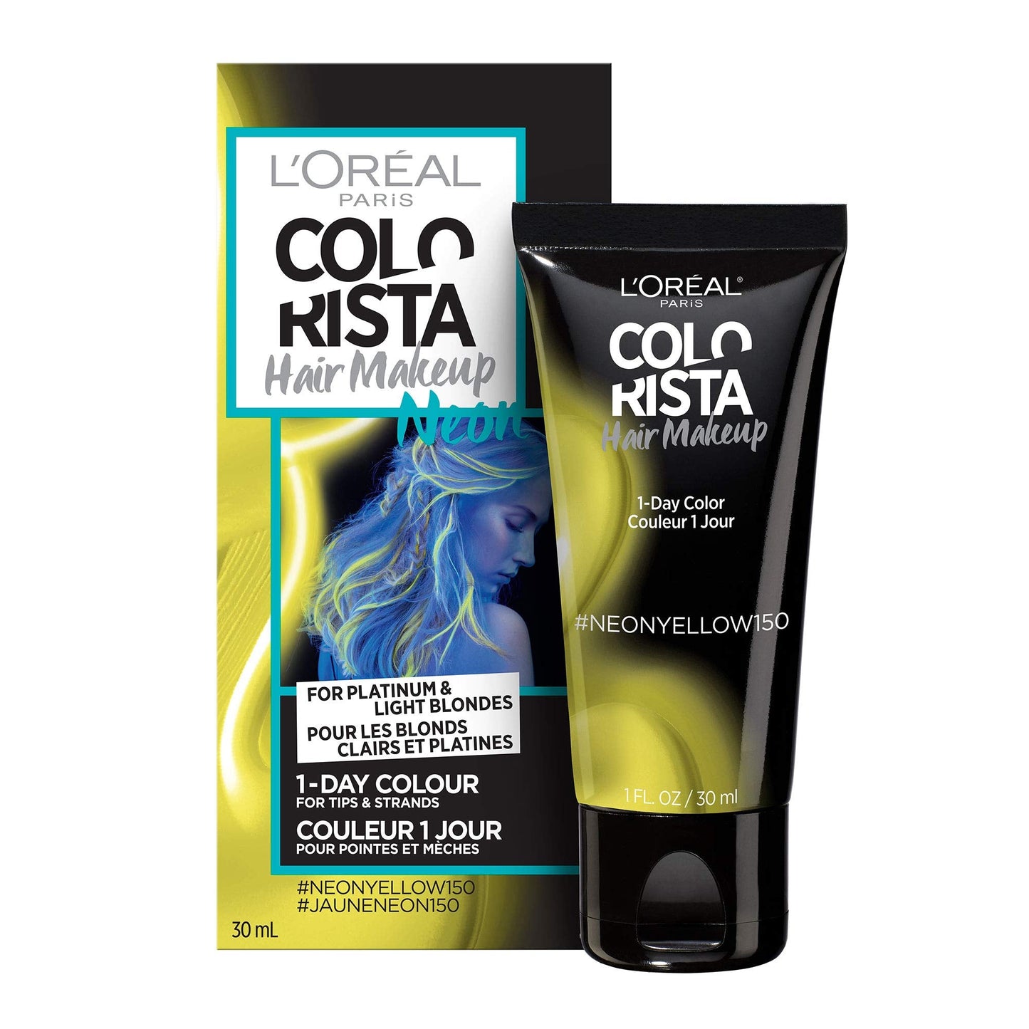 L'oreal Paris Hair Color Colorista Makeup 1-day for Blondes, Neon Yellow 150, 1 Fluid Ounce Beauty & Personal Care L'Oreal Paris