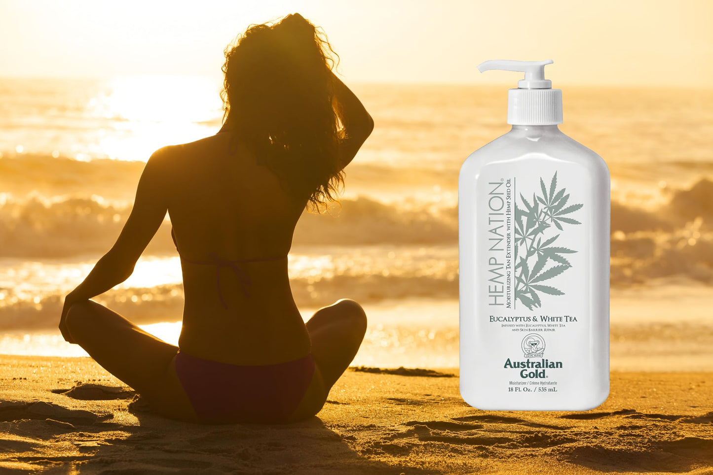 Australian Gold Hemp Nation Eucalyptus & White Tea Moisturizing Tan Extender18oz Beauty & Personal Care Australian Gold