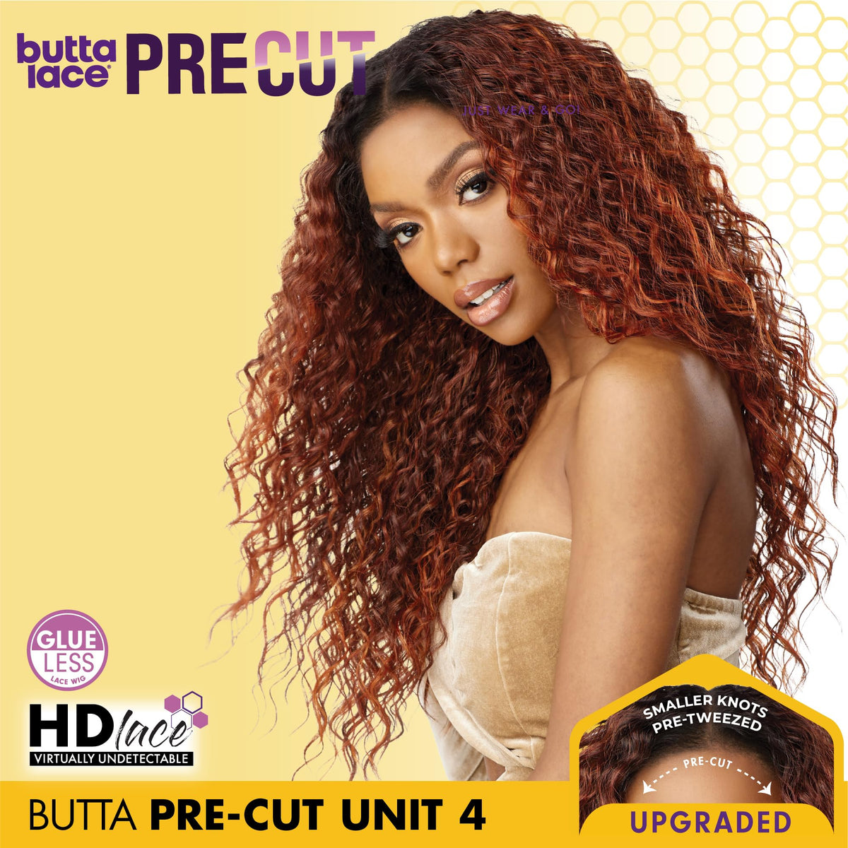 Sensationnel Butta Lace Precut Wig-Unit 4, 2 DARKBROWN