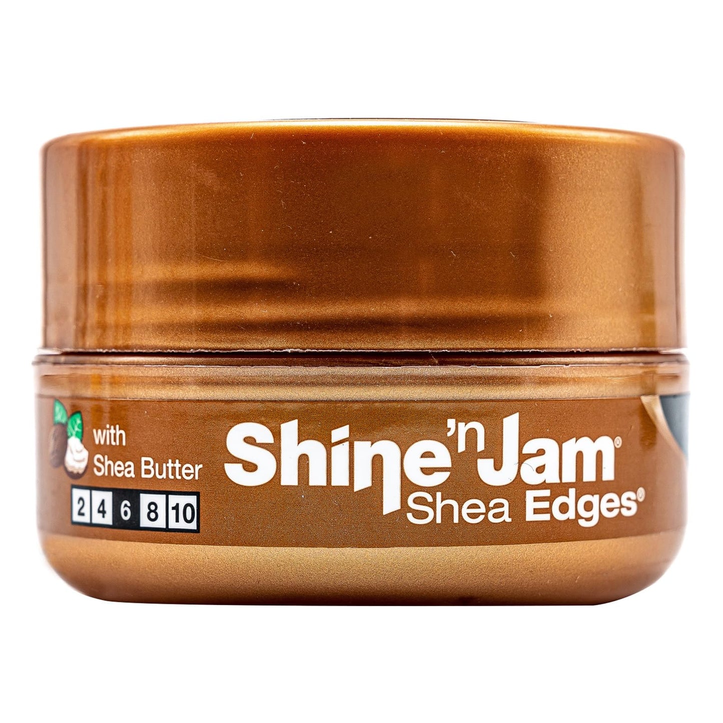 Ampro Shine-n-Jam Shea Edges - Infused with Shea Butter and Silk Protein to Moisturize Hair - Great for Taming Fringe, Ponytails, and Updos - Firm Beauty & Personal Care AmPro