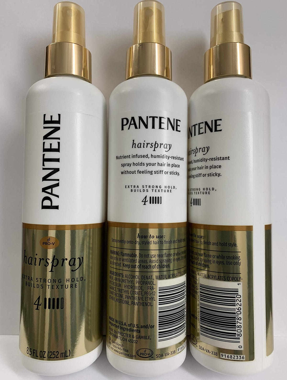 Pantene Hairspray, Non-Aerosol, Extra Strong Hold 3 8.5 fz (Pack of 3) Beauty & Personal Care Pantene