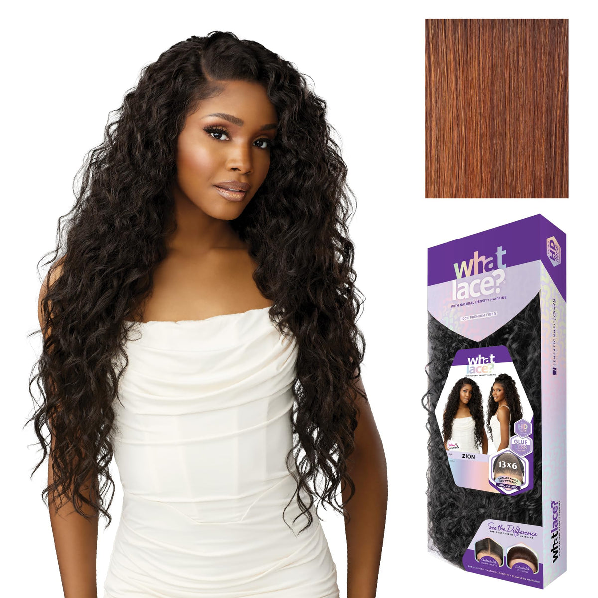 Sensationnel What Lace 13x6 Wig-Zion, FLAMBOYAGEAUBURN