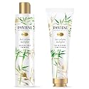 Pantene Sulfate Free Shampoo and Conditioner Set, Volumizing Shampoo and Conditioner for Fine or Flat hair with Bamboo, Safe for Color Treated Hair Beauty & Personal Care Pantene