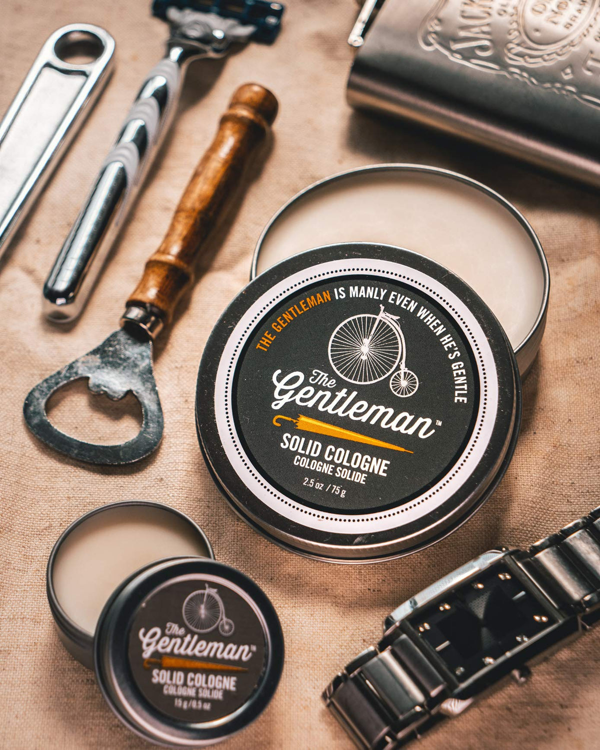 Walton Wood Farm Solid Cologne (The Gentleman) Citrus & Mahogany Scent Vegetarian-Friendly and Paraben-Free 2.5 oz Beauty & Personal Care Walton Wood Farm
