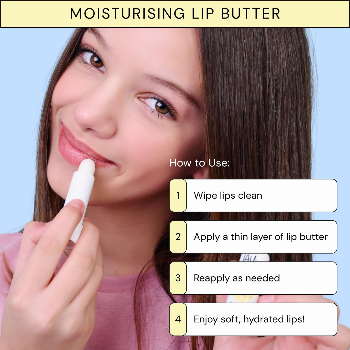Lav Kids Nourishing Lip Butter gently scented Natural Child Balm Ultra-moisturising Lip Butter for sensitive skin Paediatrician Tested & Approved Kids Beauty and Personal Care LAV KIDS