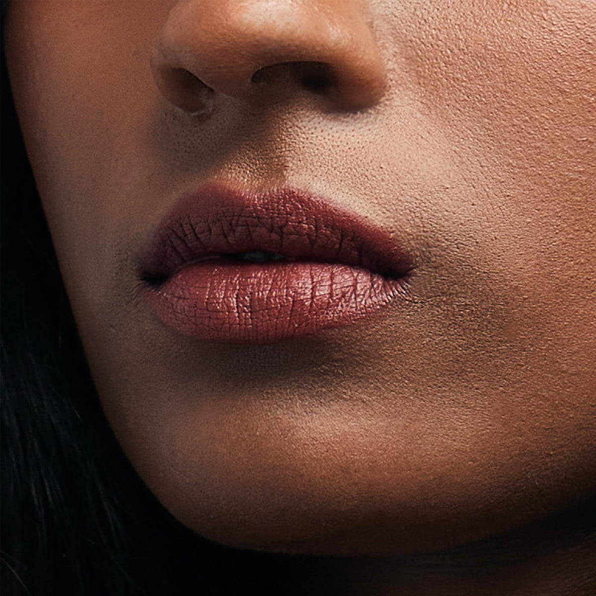 VASANTI Matte Crush Lipstick Pencil - Rosy Pout Medium Pink Brown - Soft, Velvety Matte Finish, Waterproof, Smooth Application - Natural, Vegan Beauty & Personal Care VASANTI