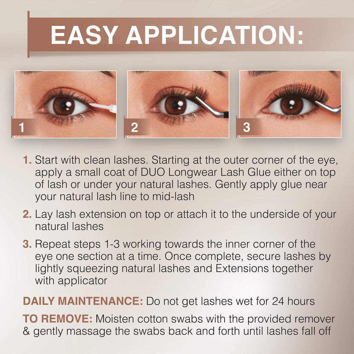 Ardell Pre-Mapped Wispy Eyelash Extensions Kit Lash Glue & Remover, 4 Pack
