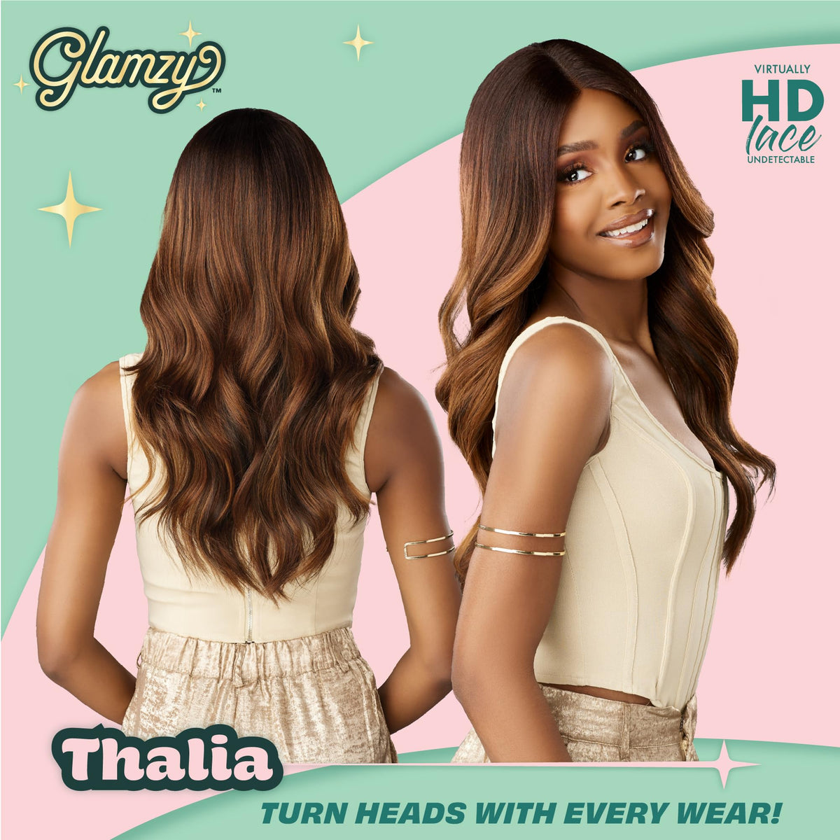 Sensationnel Glamzy Lace Part Wig-Thalia, BALAYAGEMACCHIATO