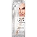 L'Oreal Paris Le Color Gloss One Step Toning Gloss, In-Shower Hair Toner with Deep Conditioning Treatment Formula for Gray Hair, Silver White, 1 Kit Beauty & Personal Care L'Oreal Paris