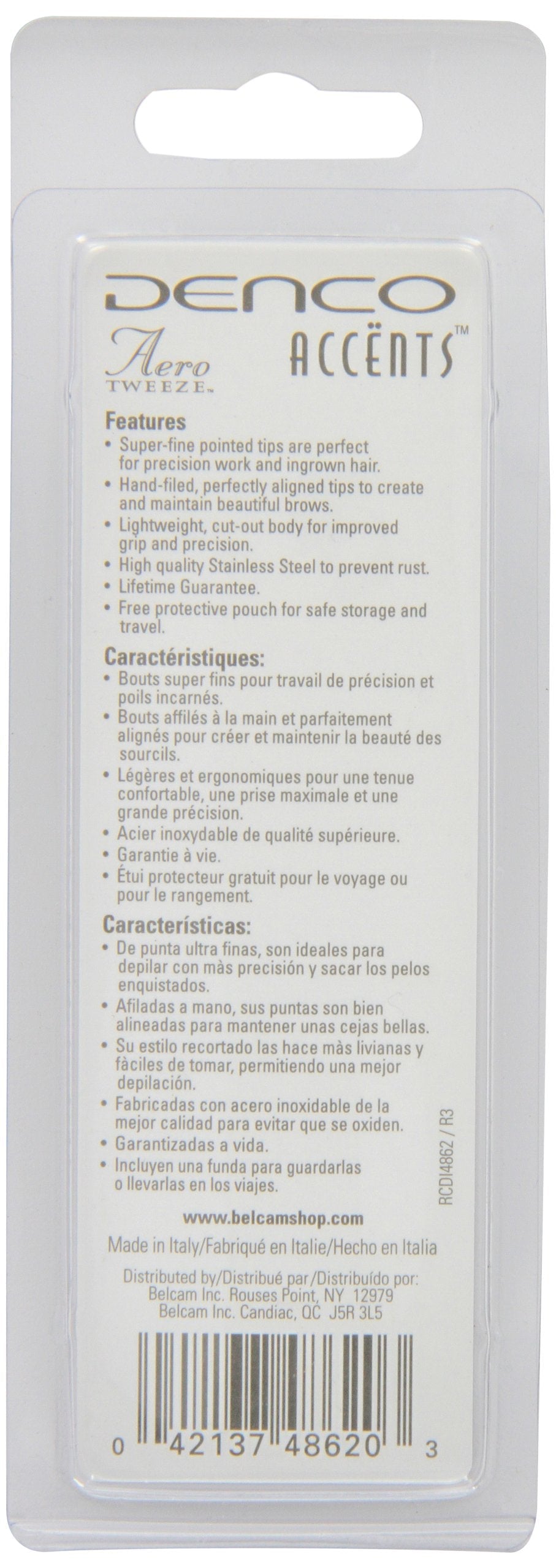 Accents Aero Tweeze Point Tip Beauty & Personal Care Denco
