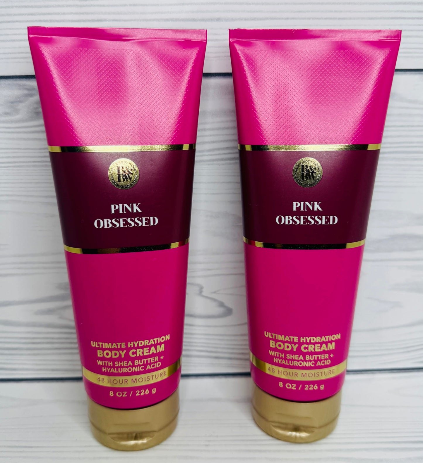 Bath & Body Works Womens Pink Obsessed Ultimate Hydration Body Cream 8 Ounces Pack of 2 Beauty & Personal Care Bath & Body Works