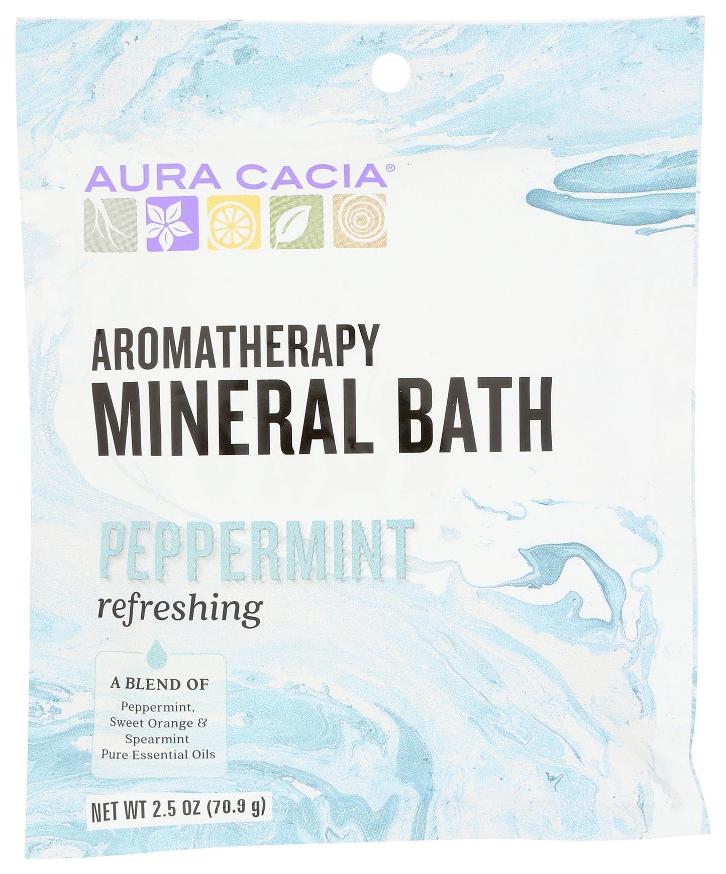 Aura Cacia Aromatherapy Mineral Bath, Refreshing Peppermint, 2.5 ounce packet Beauty and Personal Care Aura Cacia