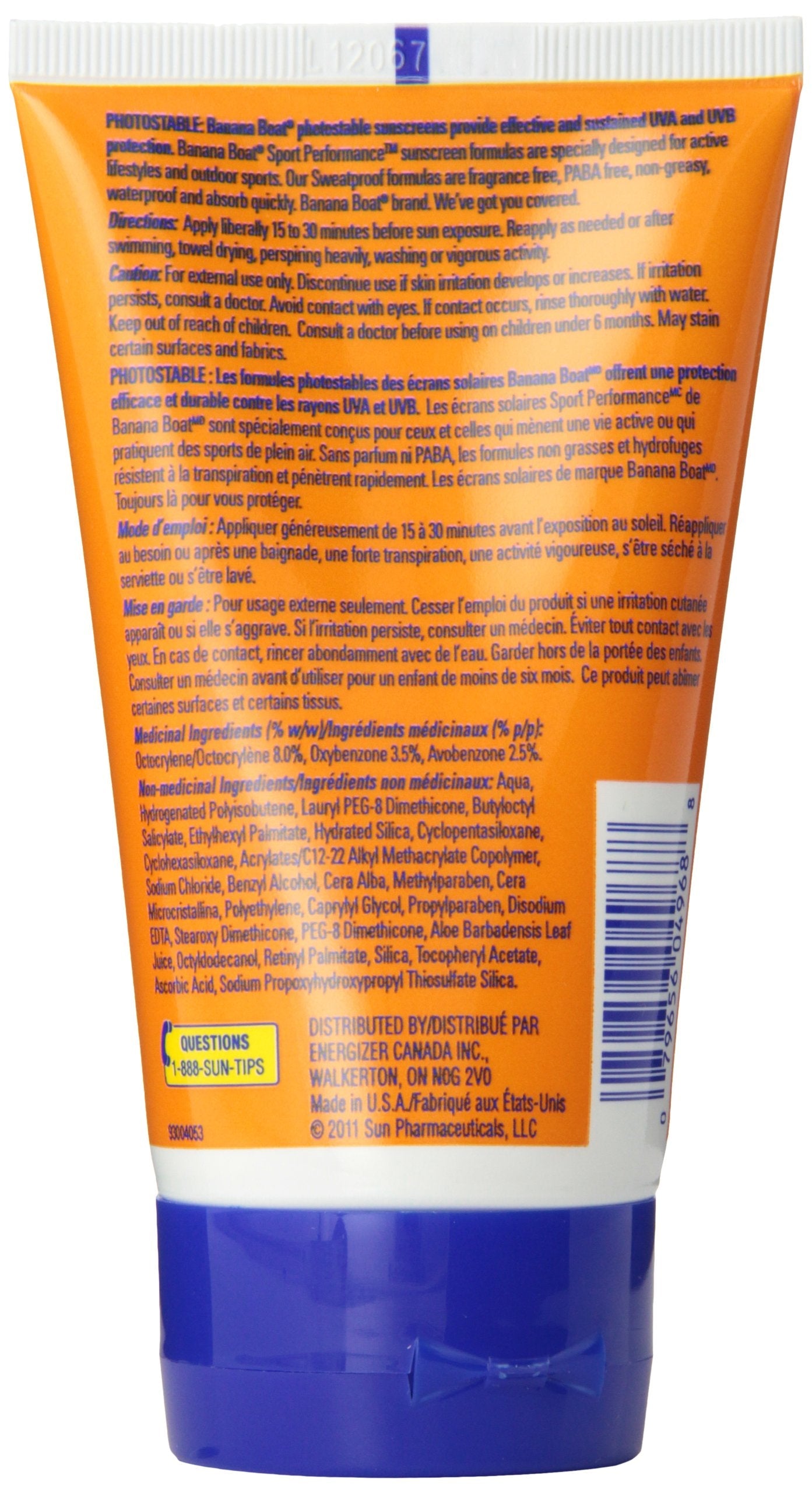 Banana Boat Sport Performance Sunscreen Lotion SPF 100, 4-ounce Bottles (Pack of 2) Beauty & Personal Care Banana Boat