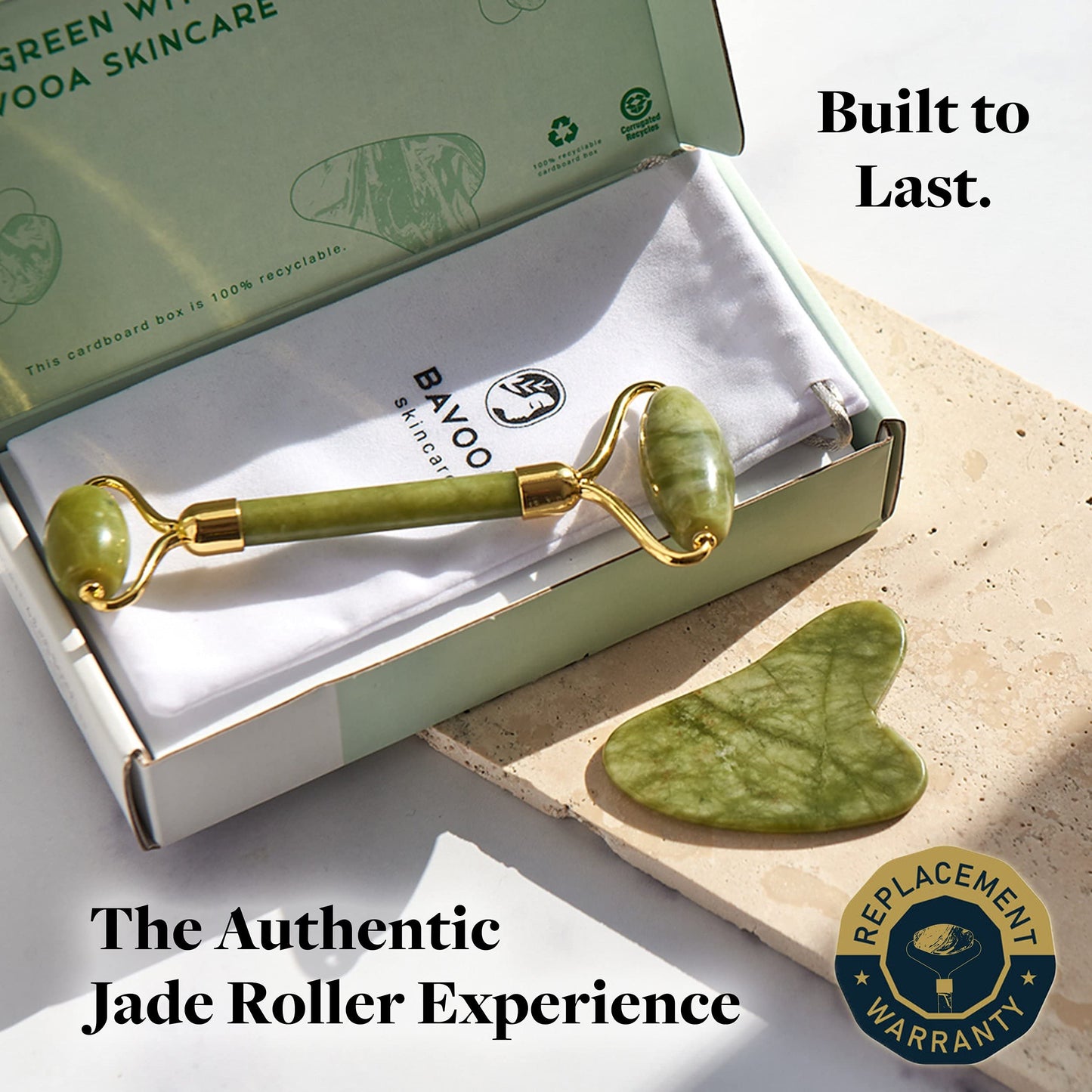 R.E.M Spring Jade Roller and Gua Sha - Spa Grade Face Roller Massager and Gua Sha Massage Tool Set. 100% Authentic Jade Stone. Reduces Puffiness Beauty & Personal Care R.E.M Spring