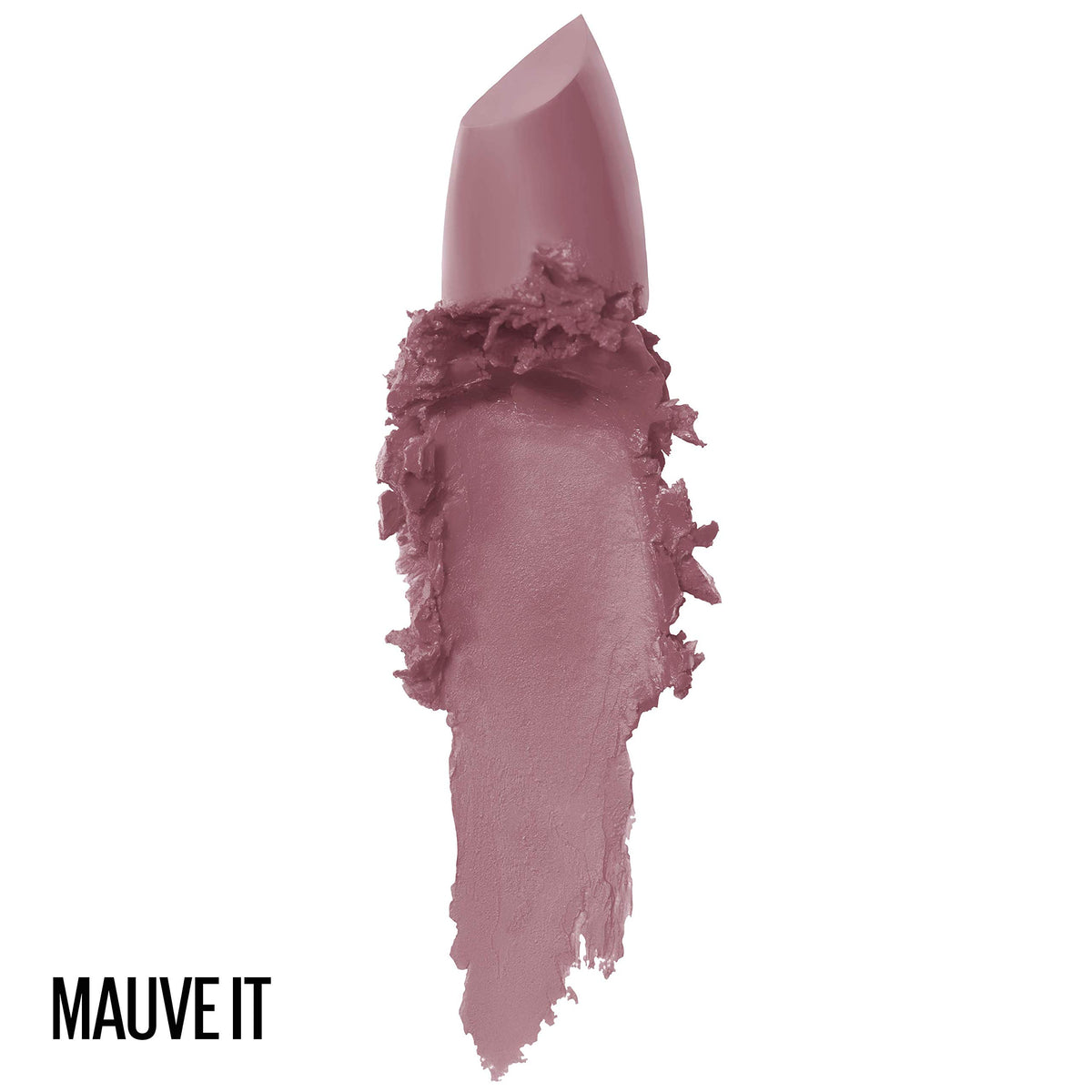 Maybelline Color Sensational Lipstick, Lip Makeup, Matte Finish, Hydrating Lipstick, Nude, Pink, Red, Plum Lip Color, Mauve It, 0.15 oz; (Packaging